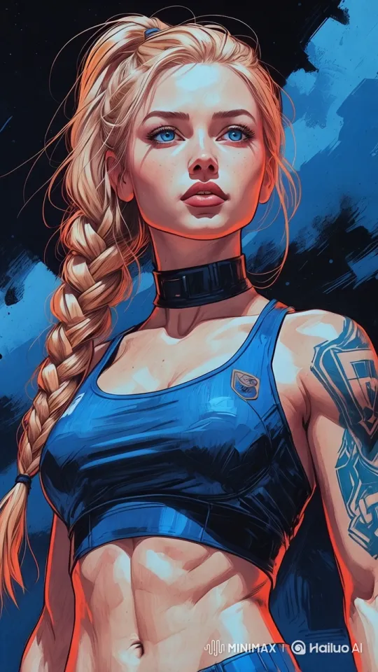 Cyberpunk Woman Dance in Futuristic Psychedelic Scene – AI Generated Video | Hailuo AI