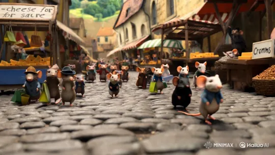 Mouse Market: A Whimsical Rodent Bazaar Exploration – AI Generated Video | Hailuo AI