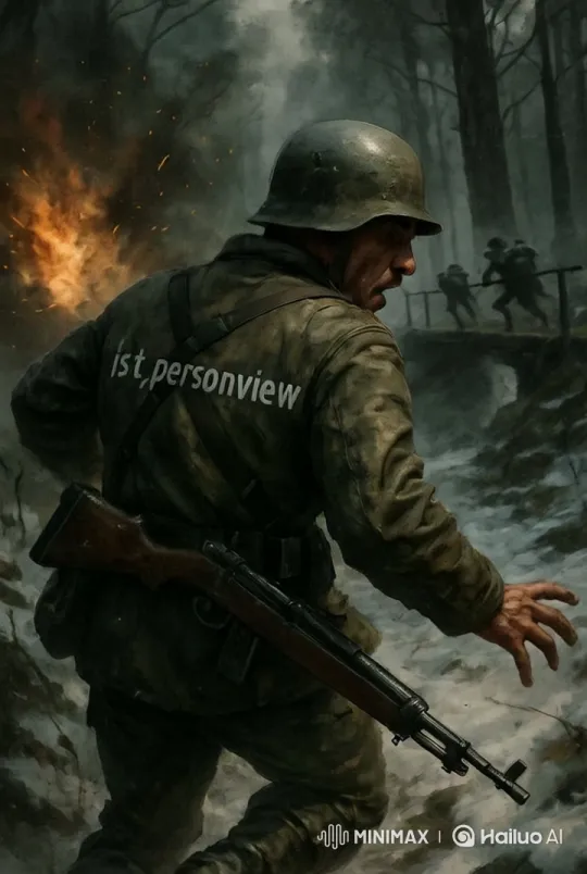 War-torn Forest: Soldier's Journey Amid Chaos – AI Generated Video | Hailuo AI