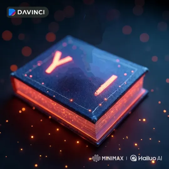 Enchanted Book Flies in Magical Dark Environment – AI Generated Video | Hailuo AI