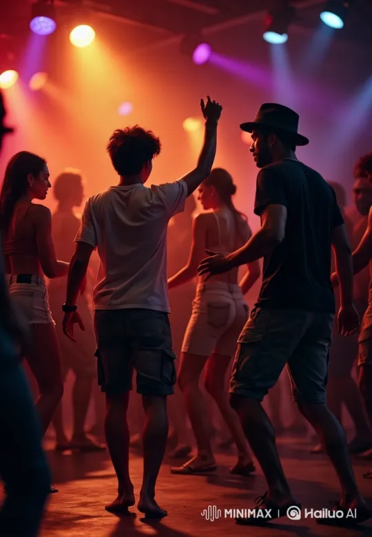 Friends Twerking in a Lively Nightclub Setting – AI Generated Video | Hailuo AI