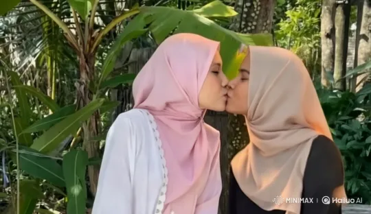 Elegant Women in Tropical Garden Setting – AI Generated Video | Hailuo AI