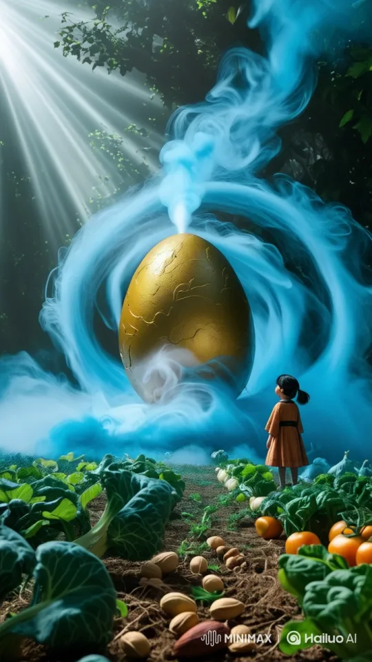 Minki in a Magical Garden Transformation – AI Generated Video | Hailuo AI