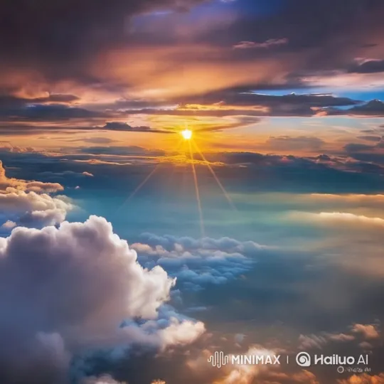 Sunlit Sky Panorama with Dynamic Clouds – AI Generated Video | Hailuo AI