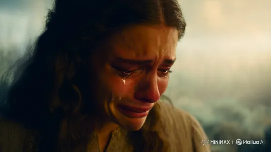 Jesus Comforts Tearful Person in Intimate Scene – AI Generated Video | Hailuo AI