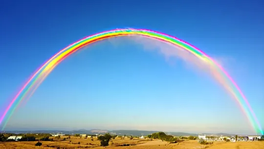 The Beauty of the Sky's Rainbow Display – AI Generated Video | Hailuo AI