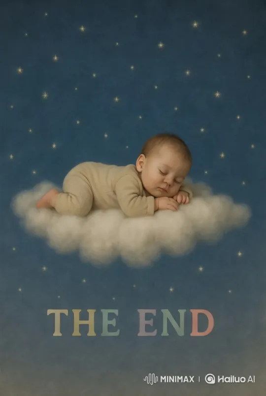Baby Floating on Clouds in Starry Night – AI Generated Video | Hailuo AI