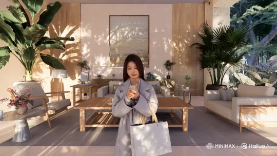 Greeting in a Cozy, Sunlit Living Room – AI Generated Video | Hailuo AI