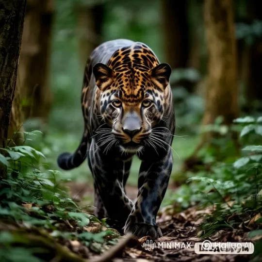 Leopard Prowls Through Lush Forest Capturing Its Grace – AI Generated Video | Hailuo AI