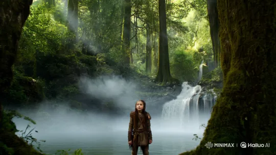 Ancient Forest Encounter with a Majestic Forest Spirit – AI Generated Video | Hailuo AI