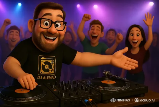 DJ ALEMAO: Energetic Performance at the Party – AI Generated Video | Hailuo AI