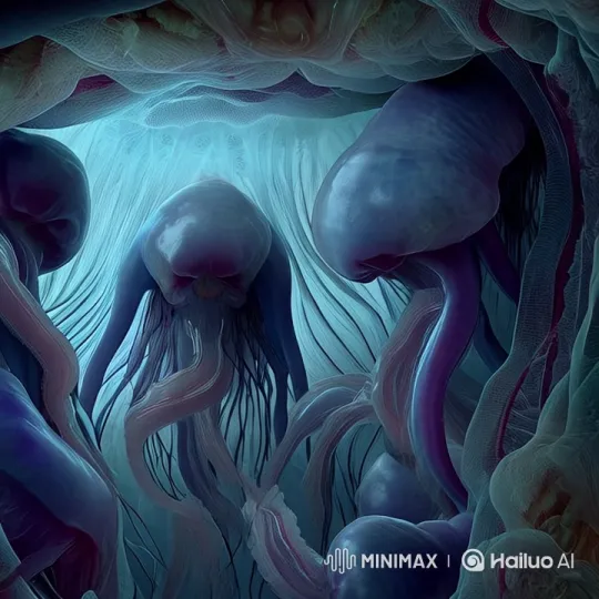 Surreal Live2D Animation: Floating Figures in Dreamlike Glow – AI Generated Video | Hailuo AI