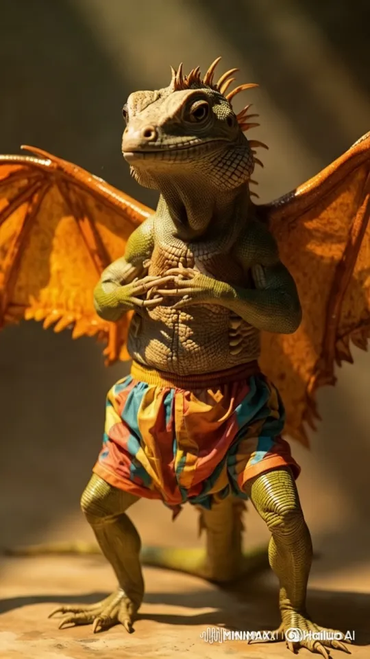 Calango Dances Funk in Striped Shorts – AI Generated Video | Hailuo AI