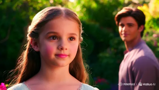 Innocent Girl Admires Handsome Guy in Sunlit Garden – AI Generated Video | Hailuo AI
