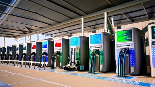 Eco-Friendly Robotic Charging Stations with Solar Integration – AI Generated Video | Hailuo AI