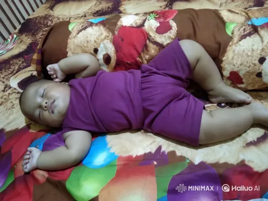 Baby's Joyful Dance on Teddy Bear Bedspread – AI Generated Video | Hailuo AI