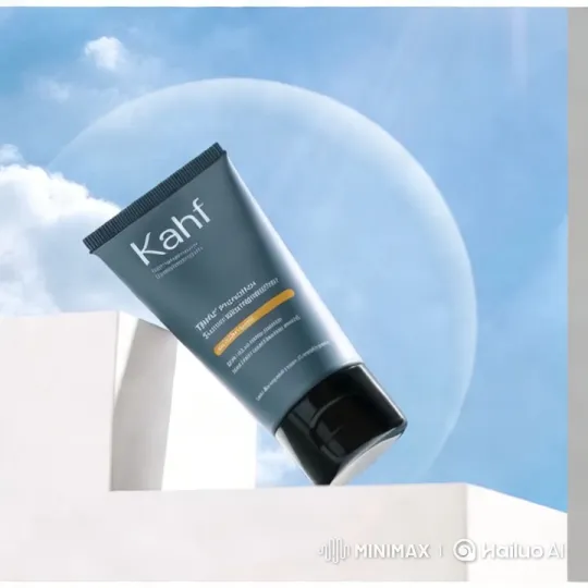 Sleek Kahf Sunscreen Moisturizer Promo with Ethereal Aesthetic – AI Generated Video | Hailuo AI