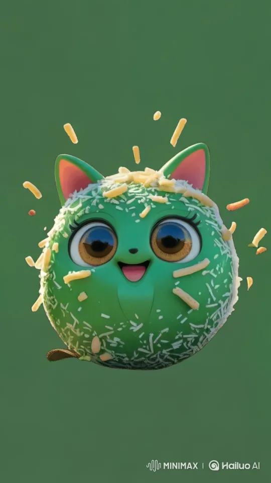 Green Character Joyfully Explores Vibrant Forest – AI Generated Video | Hailuo AI