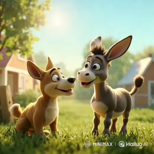 Title: Heartwarming Friendship and Teamwork on the Farm – AI Generated Video | Hailuo AI