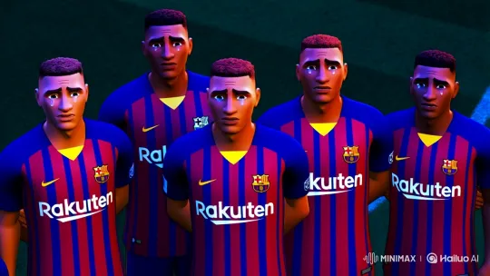 Barcelona Players' Sorrow Captured in Aesthetic Scene – AI Generated Video | Hailuo AI