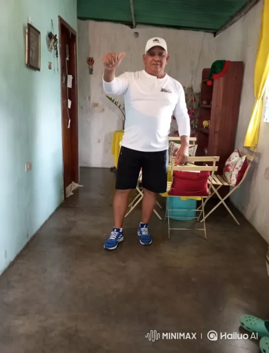 Confident Man in Cheerful, Well-Lit Room – AI Generated Video | Hailuo AI
