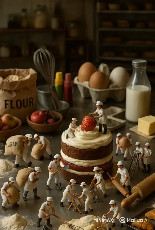 Miniature Bakeries: A Cinematic Animation Short – AI Generated Video | Hailuo AI