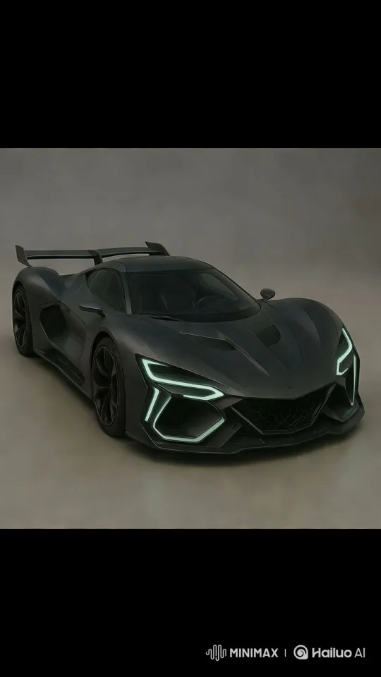 Cyberpunk Hypercar Chase on Neon-Lit Rooftop – AI Generated Video | Hailuo AI