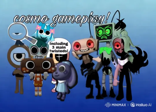 Vibrant Animated Characters in High Aesthetic Gameplay Scene – AI Generated Video | Hailuo AI