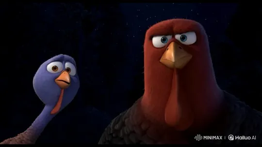 Turkeys' Fight Ignites World War 3 in Dramatic Forest Scene – AI Generated Video | Hailuo AI