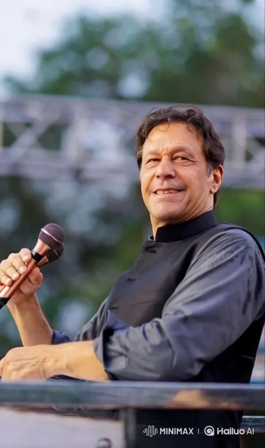 Imran Khan Joyfully Performs with Dancers in Pashto Song – AI Generated Video | Hailuo AI