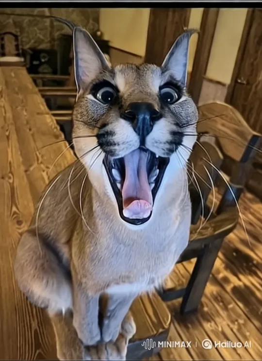 Cougar Roar in Rustic Setting with Natural Lighting – AI Generated Video | Hailuo AI
