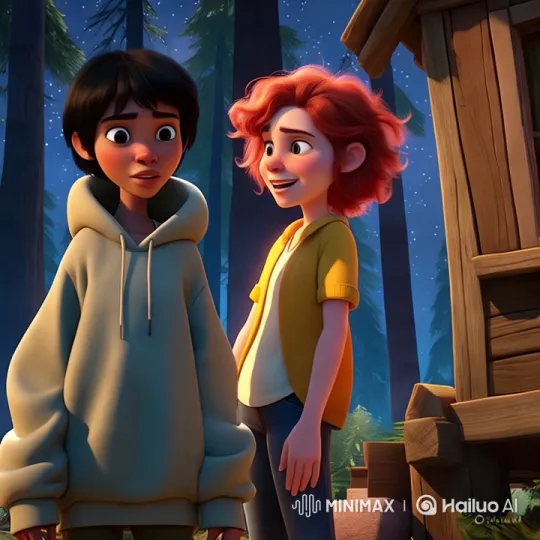 Junie Meets Mira in a Mystical Forest Encounter – AI Generated Video | Hailuo AI