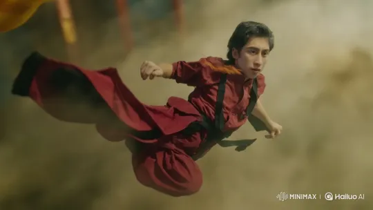 Martial Artist Performs Graceful Kung Fu Kick – AI Generated Video | Hailuo AI