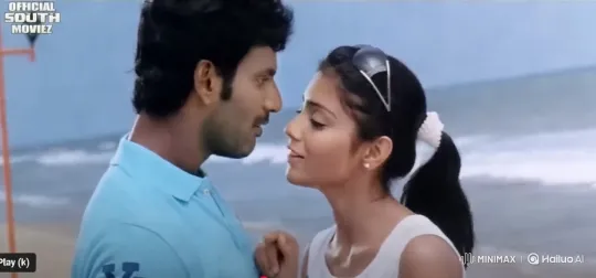 Romantic Beach Kiss Captured with Aesthetic Intimacy – AI Generated Video | Hailuo AI