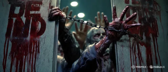 Zombie Horde Breaks Through Chains in Apocalyptic Storm – AI Generated Video | Hailuo AI