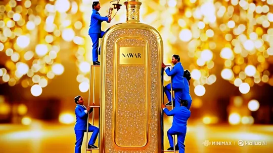 Luxurious Craftsmanship: Elegant Perfume Bottle Assembly – AI Generated Video | Hailuo AI