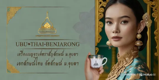 Thai Woman Sips Tea from Ornate Cup in Elegant Setting – AI Generated Video | Hailuo AI
