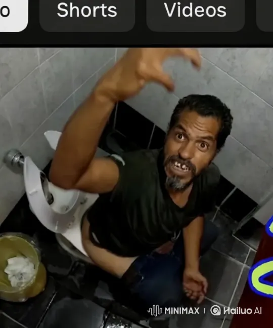 DJ Performs in Bathroom with Intense Focus – AI Generated Video | Hailuo AI