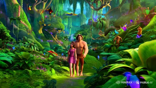 Tarzan and Jane's Enchanted Jungle Journey – AI Generated Video | Hailuo AI