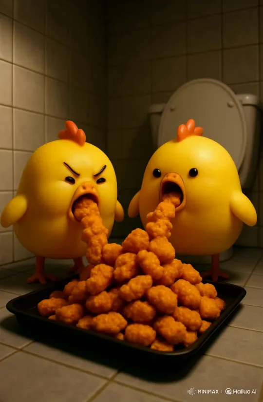 Toilet? No, Korean Fried Chicken – AI Generated Video | Hailuo AI