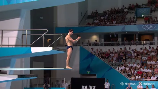 Tom Cruise Performs Acrobatic Dive at Olympic Event – AI Generated Video | Hailuo AI