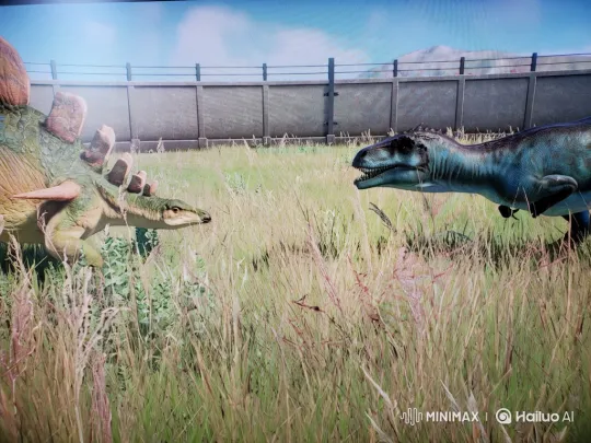 Dinosaur Showdown: Stegosaurus vs. Theropod – AI Generated Video | Hailuo AI
