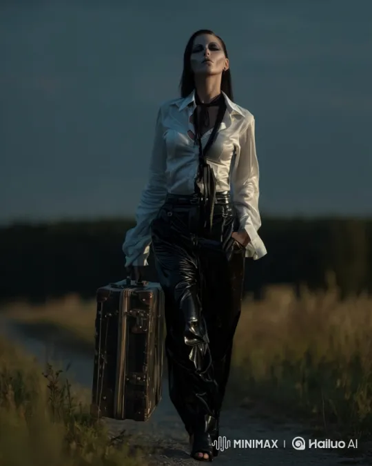 Woman sheds her past, walks on with a smile – AI Generated Video | Hailuo AI