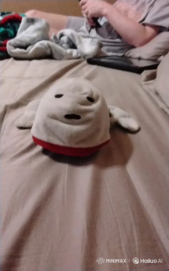 Plush Toy Comes Alive, Moves on Bed – AI Generated Video | Hailuo AI