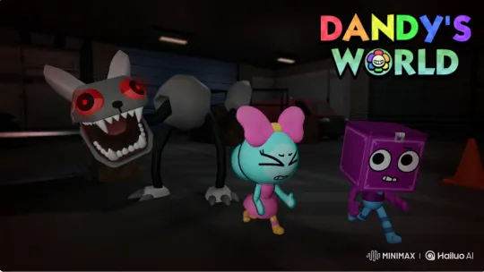 High-Stakes Chase: Characters Flee Robotic Monster – AI Generated Video | Hailuo AI