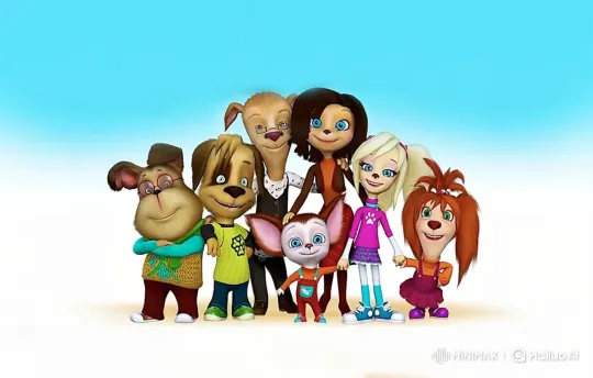 Family of Dog-like Characters Faces Confrontation – AI Generated Video | Hailuo AI