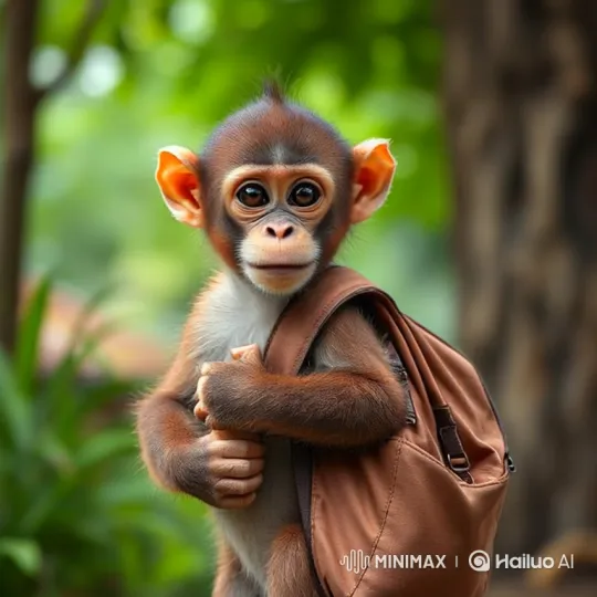City Monkey Adapts to Rural Life – AI Generated Video | Hailuo AI