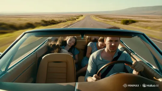 Man Disintegrates into Sand While Driving at High Speed – AI Generated Video | Hailuo AI