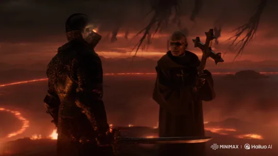 Templar Knight Seeks Vengeance in Hell's Depths – AI Generated Video | Hailuo AI