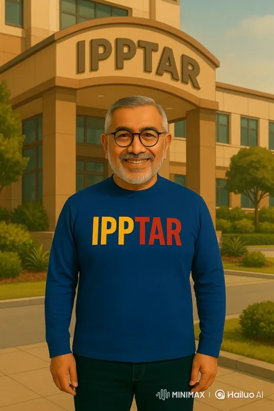 Friendly Man Promotes IPPTAR in Dynamic Video Shot – AI Generated Video | Hailuo AI